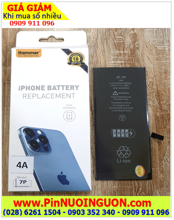 Pin iPhone 7 PLUS; Pin di động iPhone 7 PLUS (3430mAh, 3.7V-3.85V, dòng sạc 4A) chính hãng |BẢO HÀNH 18 tháng